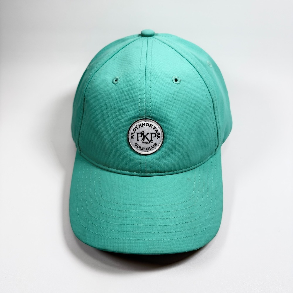 Pilot Knob Park Golf Club Hat Fahrenheit Aqua Blue Performance‎ Strapback Cap - Picture 4 of 9
